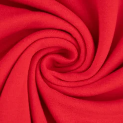 Sweatstoff Meterware Bio Soft Sweat dünn uni Rot 1,5m Breite