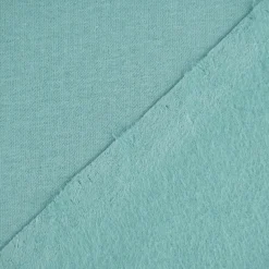 Sweatstoff Meterware Bio Soft Sweat dünn uni dunkel Mint 1,5m Breite