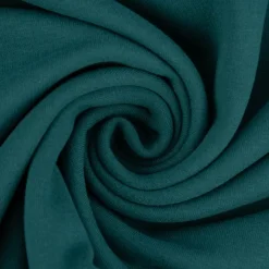 Sweatstoff Meterware Bio Soft Sweat dünn uni Tannengrün1,5m Breite