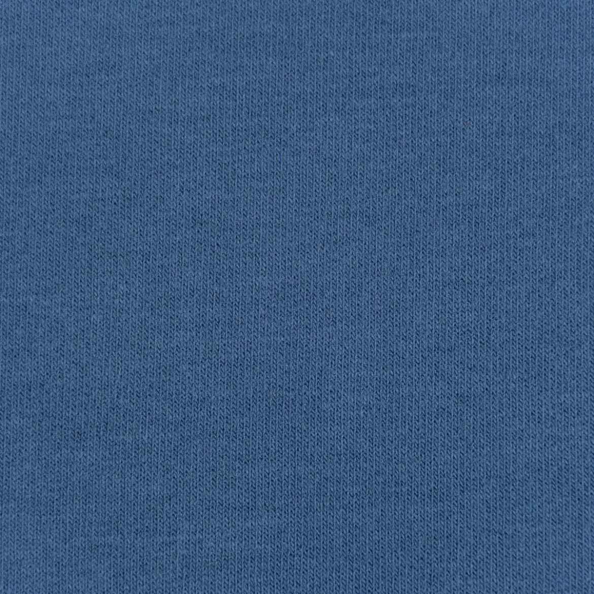 Sweatstoff Meterware Bio Soft Sweat dünn uni indigo blau 1,5m Breite