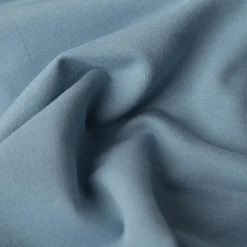 Sweatstoff Meterware Bio Soft Sweat dünn uni rauch blau 1,5m Breite