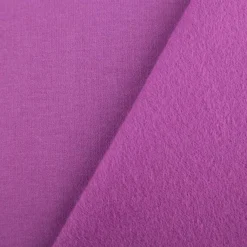 Sweatstoff Meterware Bio Soft Sweat dünn uni violett 1,5m Breite