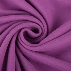 Sweatstoff Meterware Bio Soft Sweat dünn uni violett 1,5m Breite