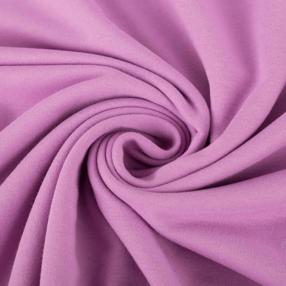 Sweatstoff Meterware Bio Soft Sweat dünn hell violett 1,5m Breite