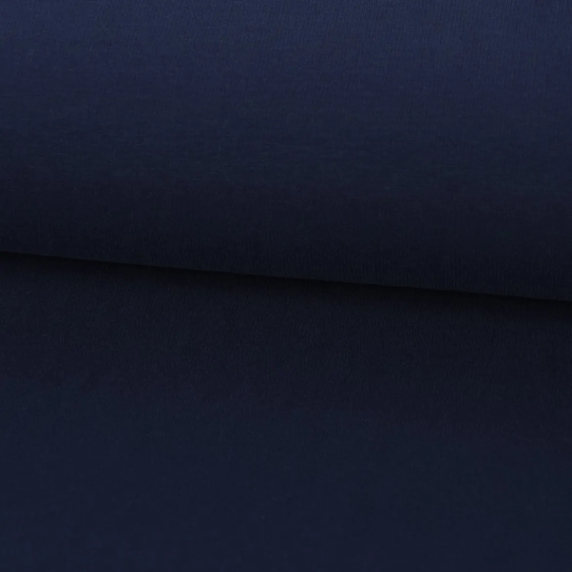 Sweatstoff Meterware Bio Soft Sweat dünn uni Dunkelblau 1,5m Breite