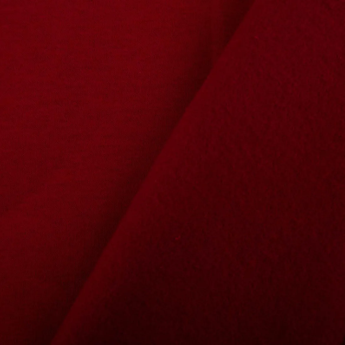 Sweatstoff mit Baumwolle uni Rot 1,48m breit
