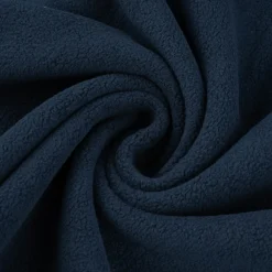 Sweatstoff Sherpa Fleece dünn einfarbig dunkelblau 1,50m Breite