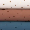 Sweatstoff Soft Sweat dünn STRIPES Striche Streifen ecru braun 1,5m Breite