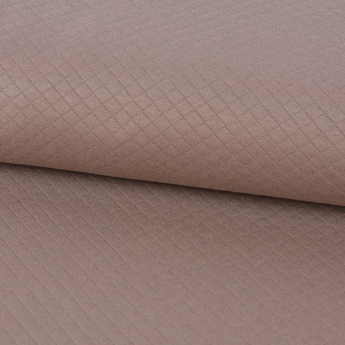 Sweatstoff Steppstoff Steppsweat einfarbig taupe 1,5m Breite