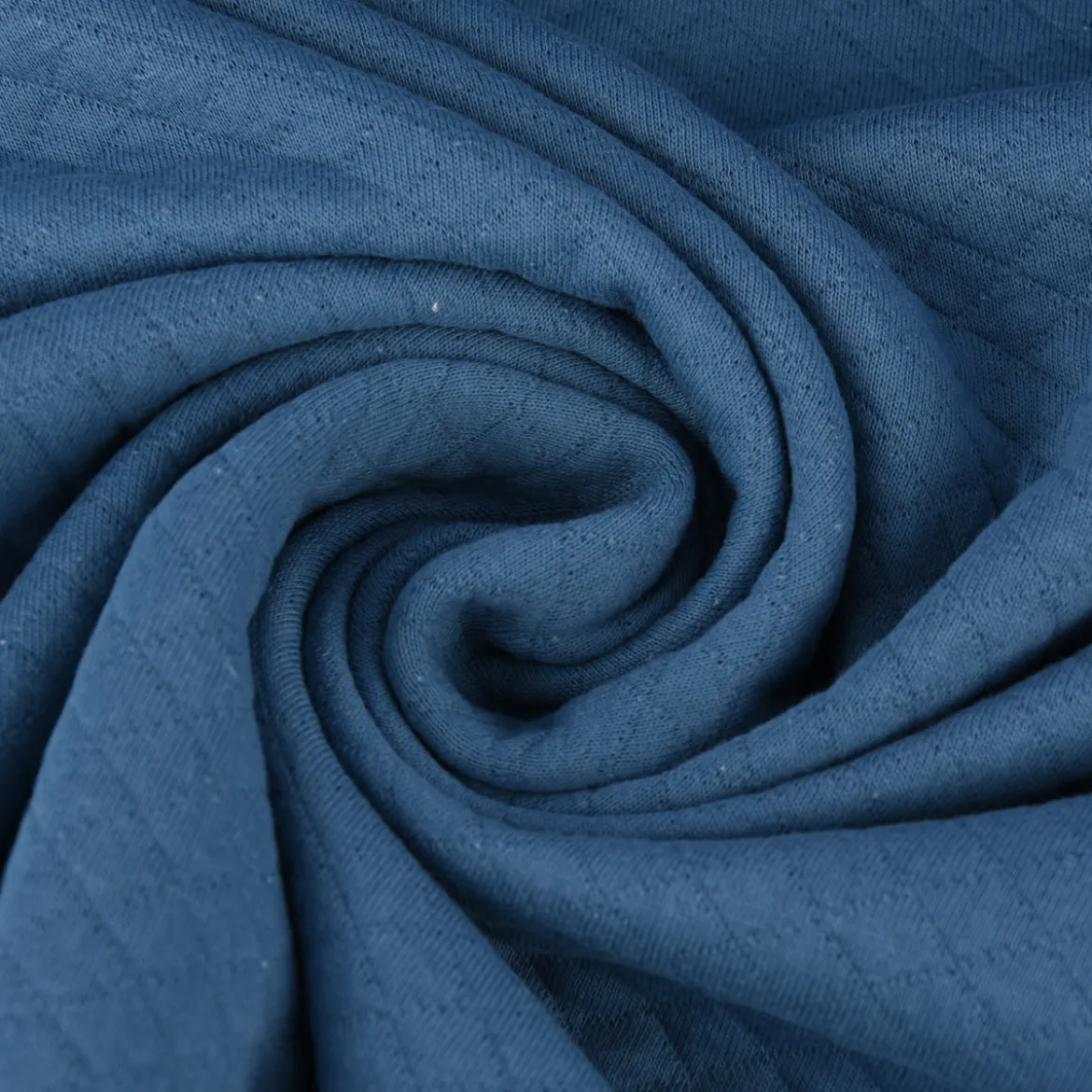 Sweatstoff Steppstoff Steppsweat einfarbig blau 1,5m Breite