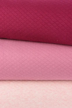 Sweatstoff Steppstoff Steppsweat einfarbig rosa meliert 1,5m Breite
