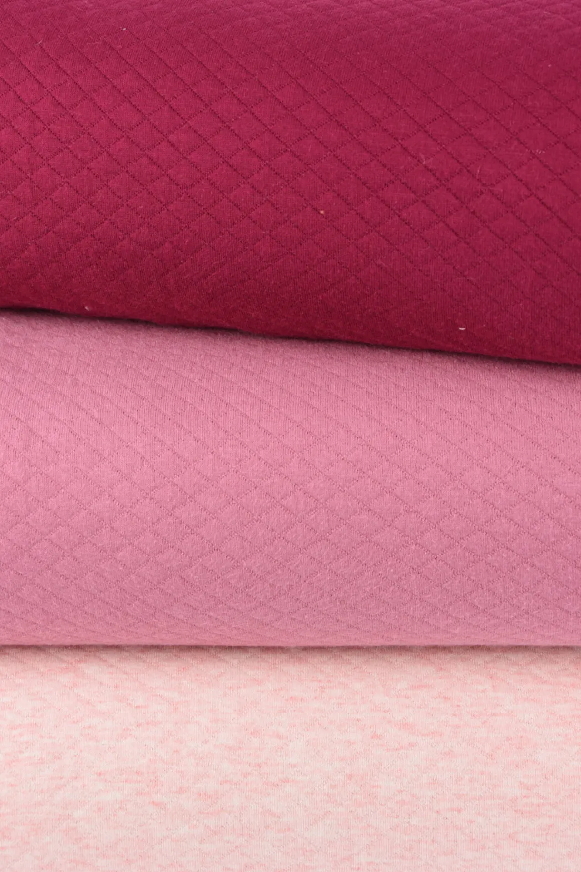 Sweatstoff Steppstoff Steppsweat einfarbig rosa meliert 1,5m Breite