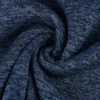 Sweatstoff Stricksweat dunkelblau blau meliert 1,55m