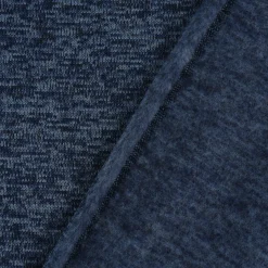 Sweatstoff Stricksweat dunkelblau blau meliert 1,55m