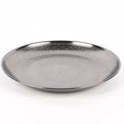 Tablett Oriental Metall anthrazit 33cm