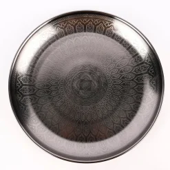 Tablett Oriental Metall anthrazit 33cm