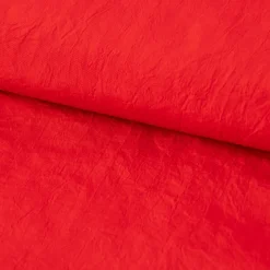 Taftstoff Crushed Bekleidungsstoff einfarbig rot 1,40m Breite