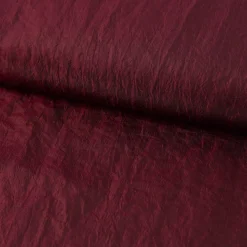 Taftstoff Crushed Bekleidungsstoff einfarbig bordeaux-rot 1,40m Breite