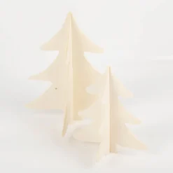 Tannenbaum 3D aus Holz 2er Set 13 und 18 cm von Creativ Company