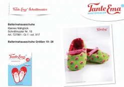 Tante Ema Schnittmuster Kleines Nähglück Ballerina Hausschuhe