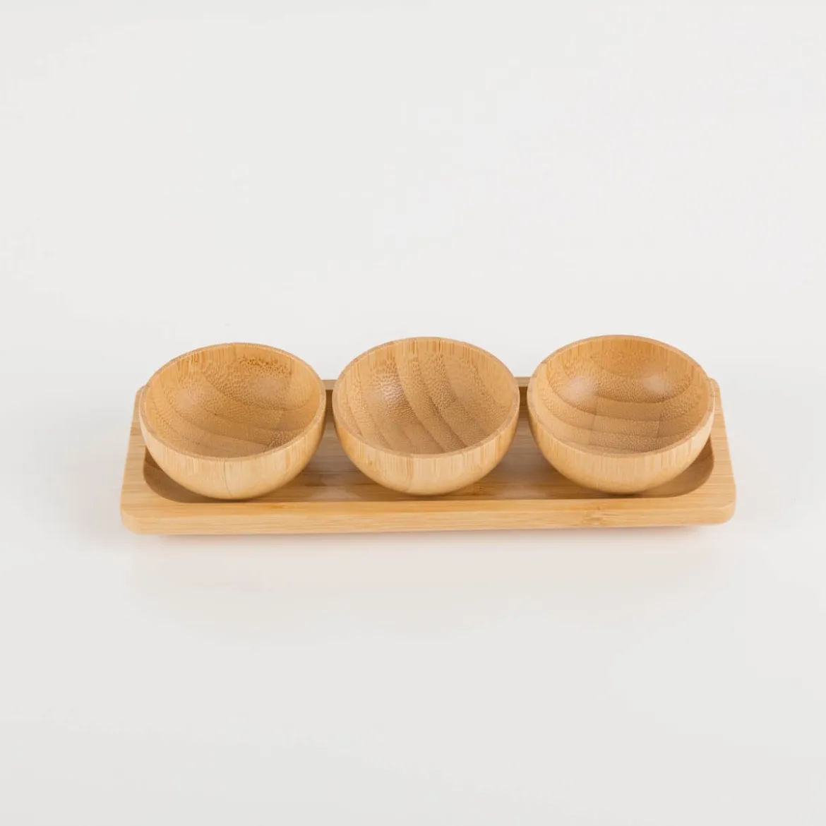 Tapas Set 4tlg aus Bambusholz 21x7x4,4cm