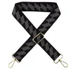 Taschengurt Rauten mit Karabinerhaken und Schnallen goldfarbig 38mm breit verstellbar bis 1,40m Länge grau schwarz