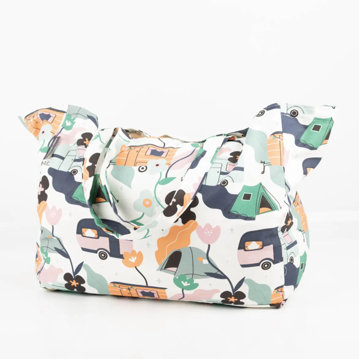 Tasche Shopper aus Baumwolle Camper von SCHÖNER LEBEN.