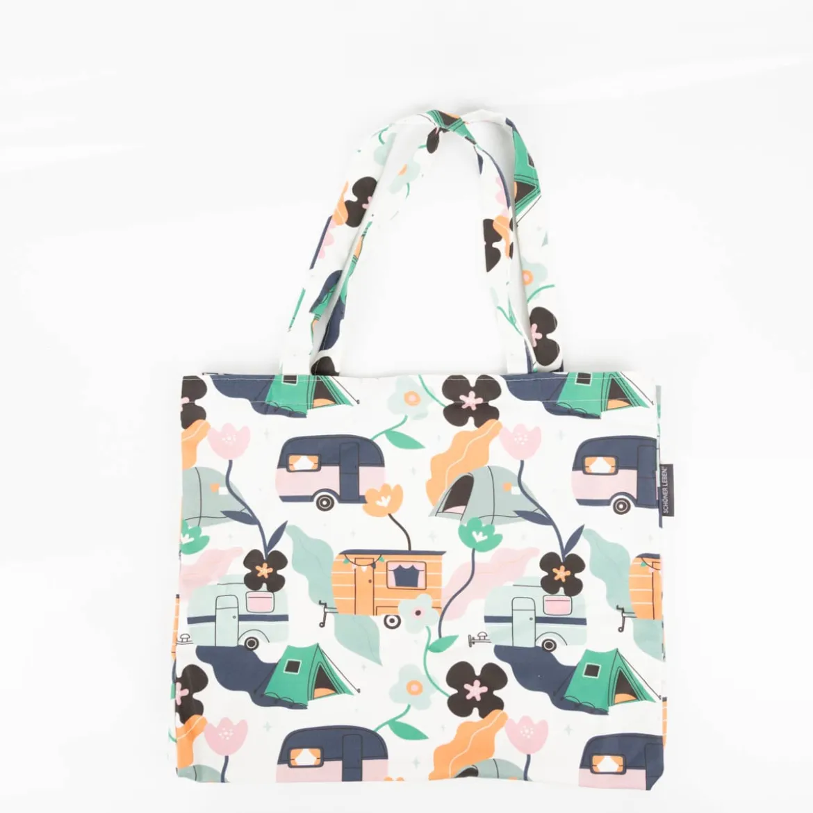 Tasche Shopper aus Baumwolle Camper von SCHÖNER LEBEN.
