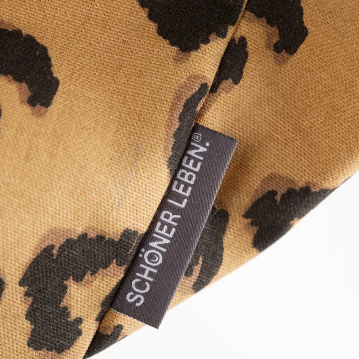 Tasche Shopper aus Baumwolle Leo-Dessin von SCHÖNER LEBEN.