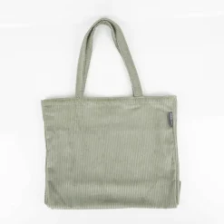 Tasche Shopper Cord aus Baumwolle salbei-grün von SCHÖNER LEBEN.