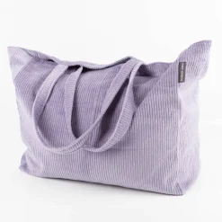 Tasche Shopper Cord aus Baumwolle flieder von SCHÖNER LEBEN.