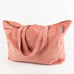 Tasche Shopper Cord aus Baumwolle peach von SCHÖNER LEBEN.