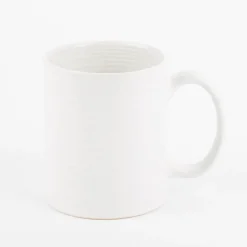 Tasse aus Keramik weiß beige oder taupe 320ml