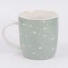 Tasse Gute Laune aus Porzellan Lieblingsmensch Blumen Herzen mintgrün weiß rosa 300ml von Grafik Werkstatt