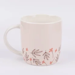 Tasse Gute Laune aus Porzellan Beste Mama der Welt Blumen rosa braun weiß 300ml von Grafik Werkstatt