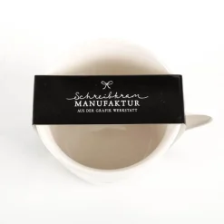 Tasse mit Goldveredelung Herz Pünktchen 420ml von Grafik Werkstatt