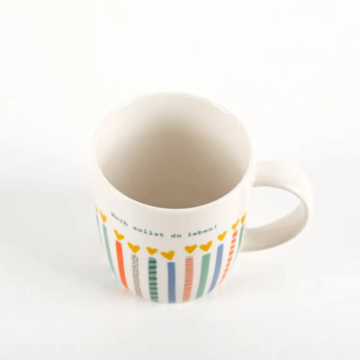 Tasse "Hoch sollst du leben!" aus Porzellan 300ml von Grafik Werkstatt