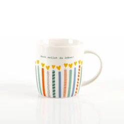Tasse "Hoch sollst du leben!" aus Porzellan 300ml von Grafik Werkstatt