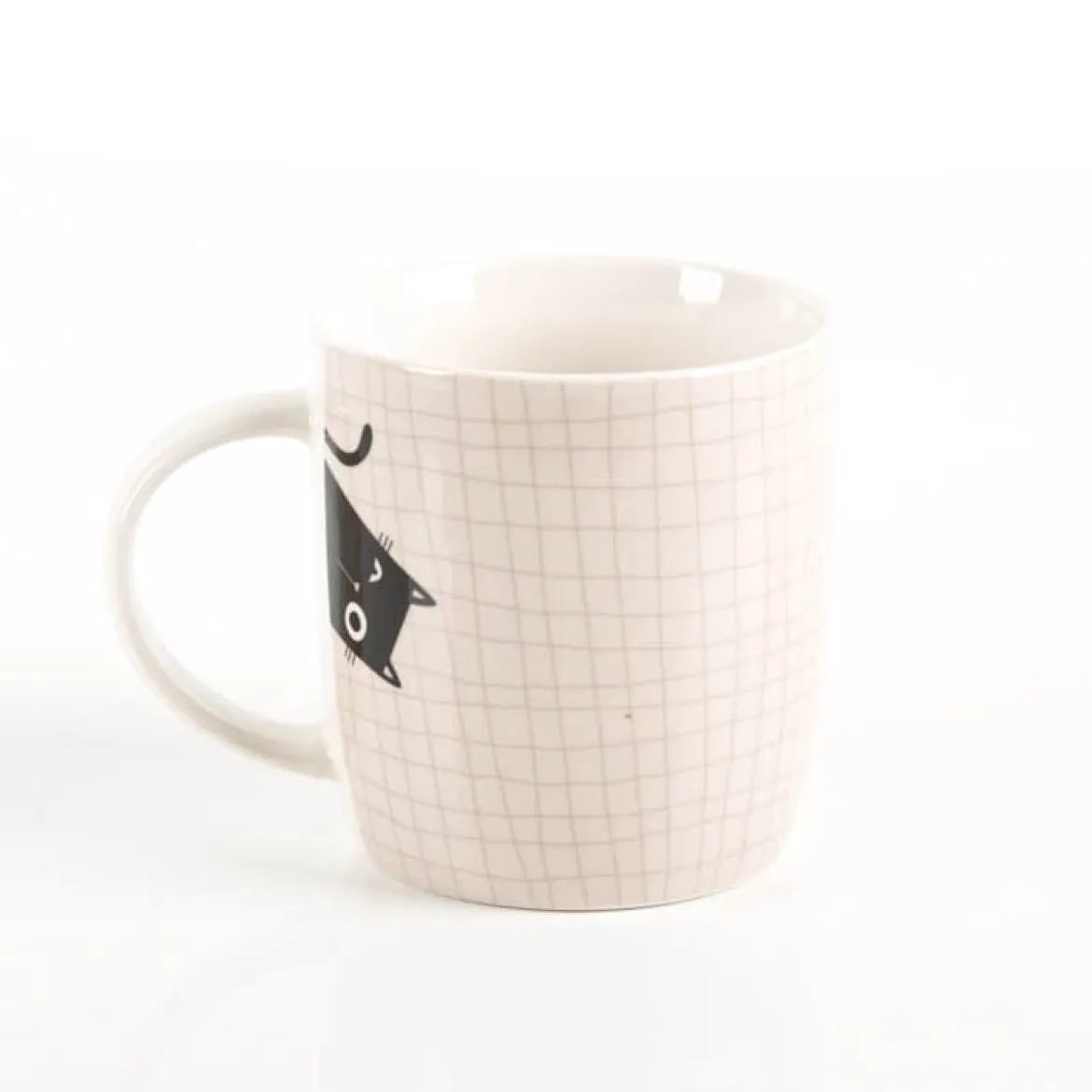 Tasse "Ich beobachte euch...!" Katze aus Porzellan 300ml von Grafik Werkstatt