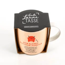 Tasse "Mutmach-Monster..." aus Porzellan 300ml von Grafik Werkstatt