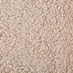 Teddy Fleece Baumwoll Krimmer Plüschstoff einfarbig taupe 1,6m Breite