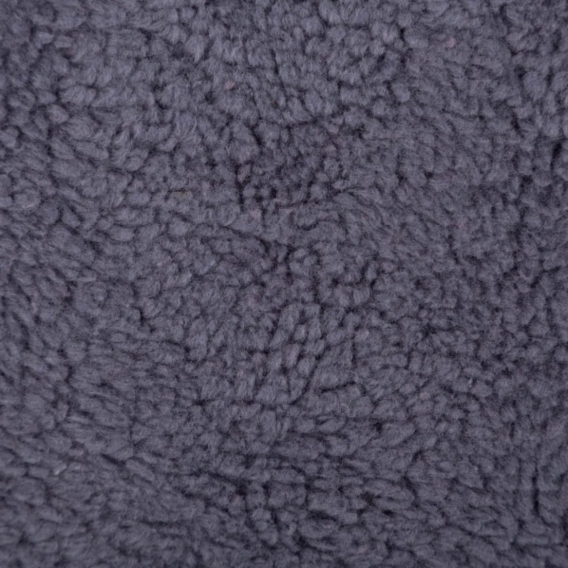 Teddy Fleece Baumwoll Krimmer Plüschstoff einfarbig jeansblau 1,6m Breite