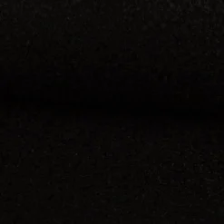 Teddystoff Bouclé uni schwarz 150 cm Breite