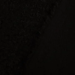 Teddystoff Bouclé uni schwarz 150 cm Breite