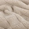Teddystoff Diamond Rauten helles Beige 158cm Breite