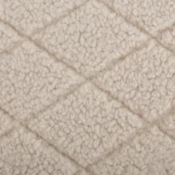 Teddystoff Diamond Rauten helles Beige 158cm Breite