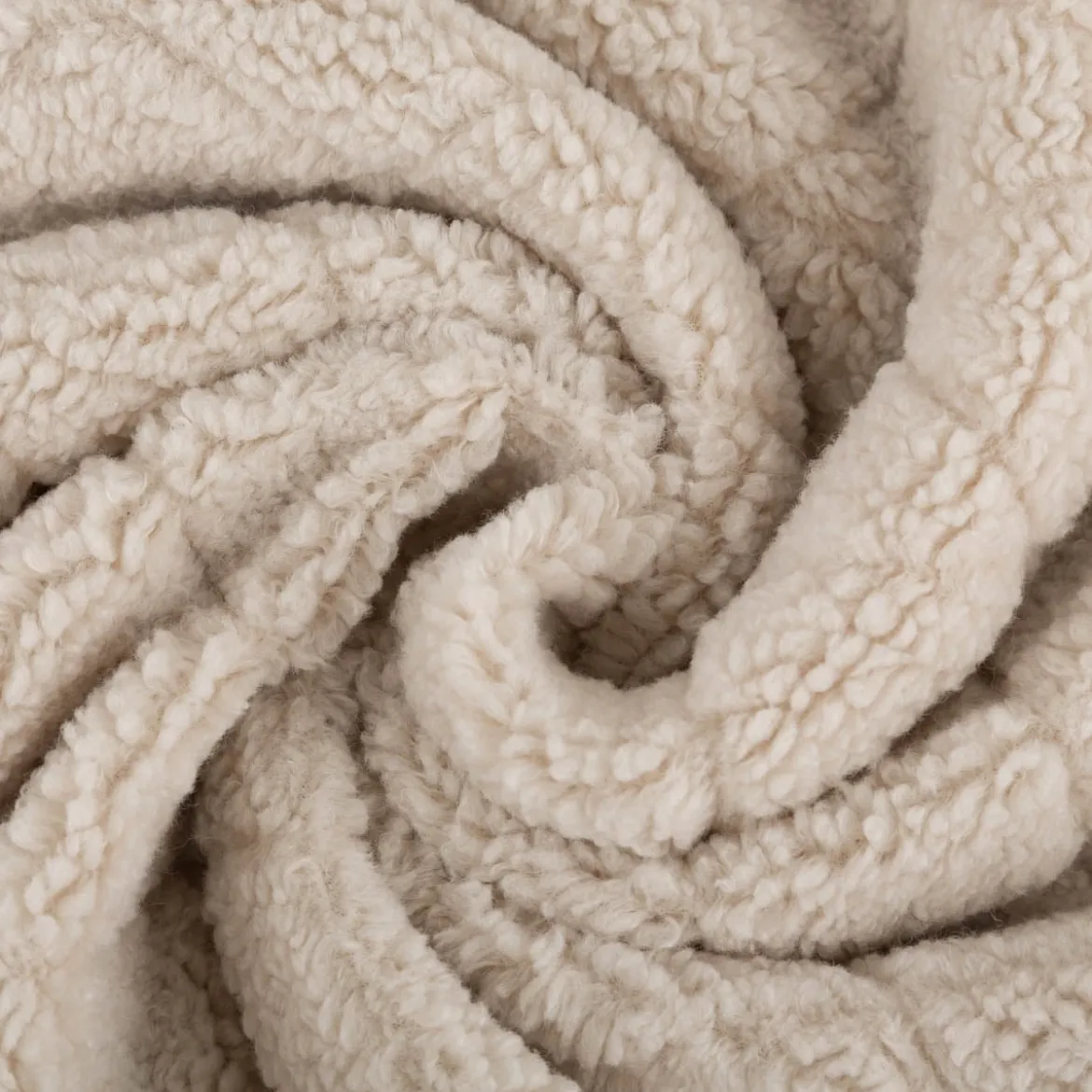 Teddystoff Diamond Rauten helles Beige 158cm Breite