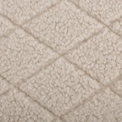 Teddystoff Diamond Rauten helles Beige 158cm Breite