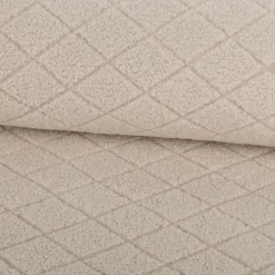 Teddystoff Diamond Rauten helles Beige 158cm Breite