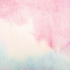 Teddystoff Teddyplüsch Rainbow Batik pastell rosa hellblau gelb 1,5m Breite